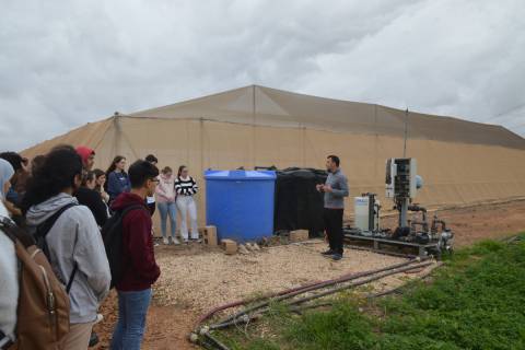 Algunos de los alumnos que han participado en los itinerarios docentes agroalimentarios